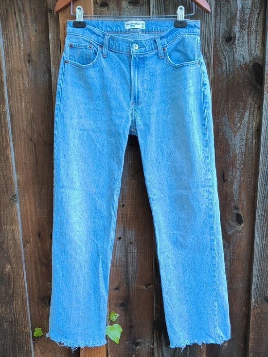 Abercrombie & Fitch Denim - ABERCROMBIE & FITCH The Baggy Low Rise Jeans Short Inseam Size 26